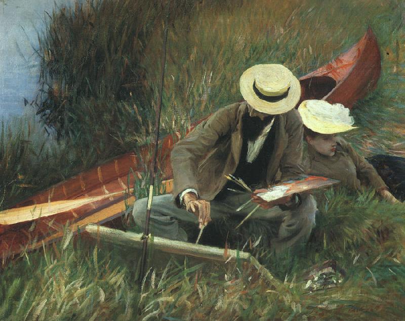 John Singer Sargent Paul Helleu Sketching With his Wife